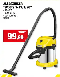 Hubo Alleszuiger WD3 S V-17/4/20 aanbieding