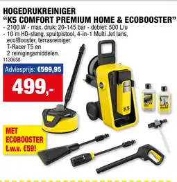 Hubo Hogedrukreiniger K5 comfort premium home & ecobooster aanbieding