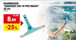 Hubo Raamwisser squeeqee 2in1 m pro reach aanbieding