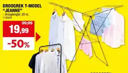 Hubo Droogrek T-model jeanne aanbieding