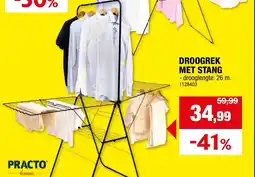 Hubo Droogrek met stang aanbieding