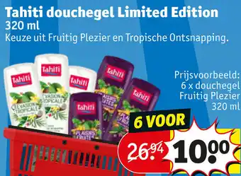 Kruidvat Tahiti douchegel Limited Edition 320ml aanbieding