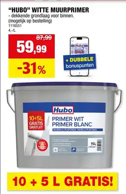 Hubo Hubo Witte Muurprimer aanbieding