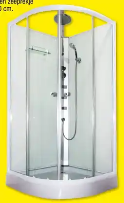 Hubo Aqualine Complete Douchecabine Kwartrond Terra aanbieding
