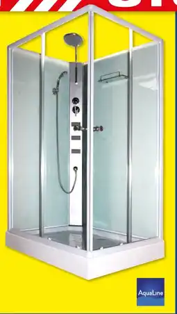 Hubo Aqualine Complete Douchecabine Kwartrond Terra aanbieding