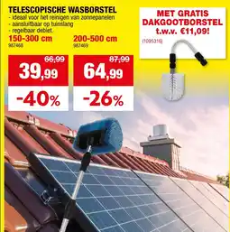 Hubo Telescopische wasborstel aanbieding