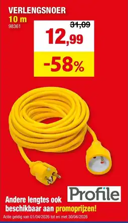 Hubo Profile Verlengsnoer aanbieding