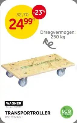 Brico Wagner Transportroller aanbieding