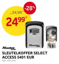 Brico Master Lock Sleutelkoffer Select Access 5401 EUR aanbieding