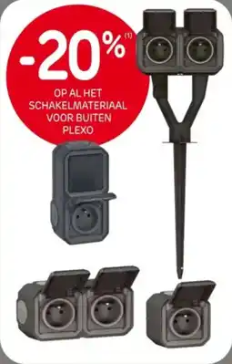 Brico Schakelmateriaal voor Buiten Plexo aanbieding