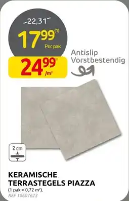 Brico Keramische Terrastegels Piazza aanbieding