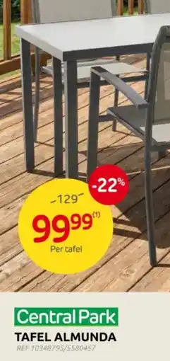 Brico Central Park Tafel Almunda aanbieding
