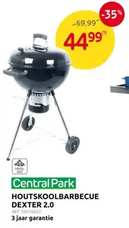 Brico Central Park Houtskoolbarbecue Dexter 2.0 aanbieding