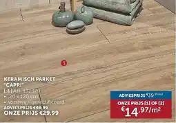 Zelfbouwmarkt Keramisch Parket Capri aanbieding
