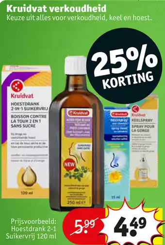 Kruidvat Verkoudheid 120ml aanbieding