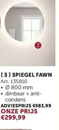 Zelfbouwmarkt Spiegel fawn aanbieding