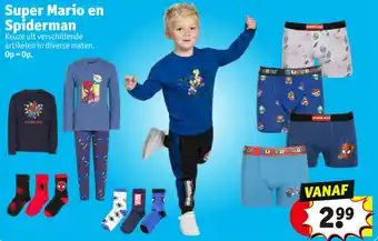Kruidvat Super Mario en Spiderman aanbieding