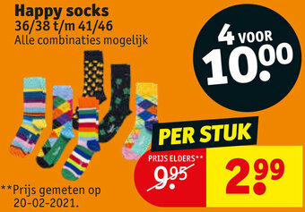 Kruidvat Happy socks aanbieding