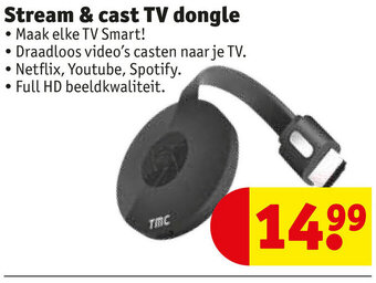 Stream & cast TV dongle