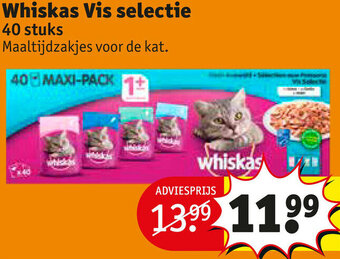 Kruidvat Whiskas Vis selectie aanbieding