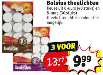 Kruidvat Bolsius theelichten aanbieding