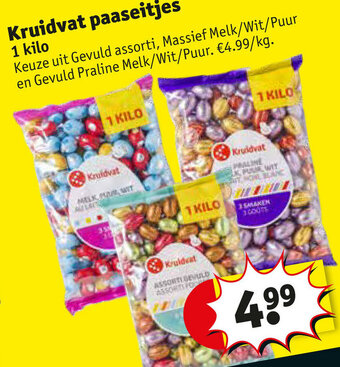 Kruidvat Paaseitjes 1 kilo aanbieding