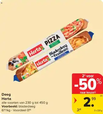 Carrefour Market Deeg herta aanbieding