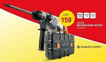 Brico Worx boorhamer wx333 aanbieding