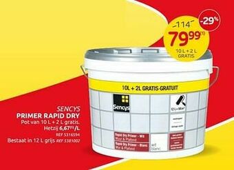 Brico Sencys primer rapid dry aanbieding