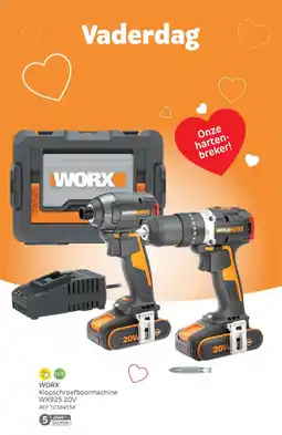 Brico WORX Klopschroefboormachine WX925 aanbieding