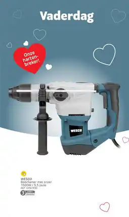 Brico WESCO Boorhamer met snoer aanbieding