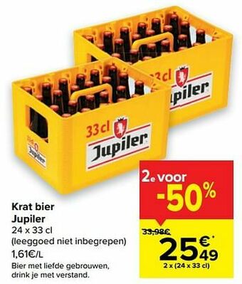 Carrefour Market Krat bier jupiler aanbieding