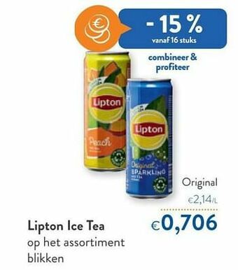 OKay Lipton ice tea original aanbieding