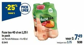 Fuze tea perzik-hibiscus