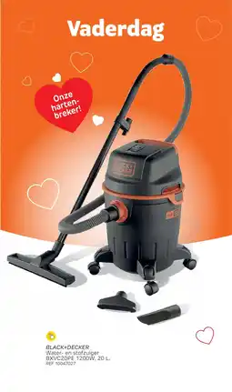 Brico Black+decker Water en stofzuiger BXVC20PE aanbieding