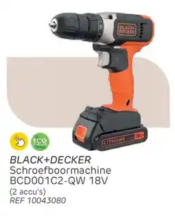 Brico Black+decker Schroefboormachine BCD001C2-QW aanbieding