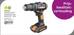 Brico WORX Klopschroef boormachine WX370,1 aanbieding