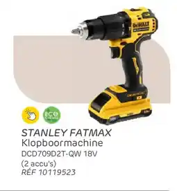 Brico Stanley fatmax klopboormachine DCD709D2T-QW aanbieding