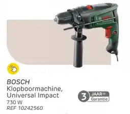 Brico Bosch klopboormachine, universal impact aanbieding