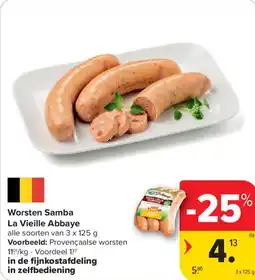Carrefour Market Worsten samba la vieille abbaye aanbieding