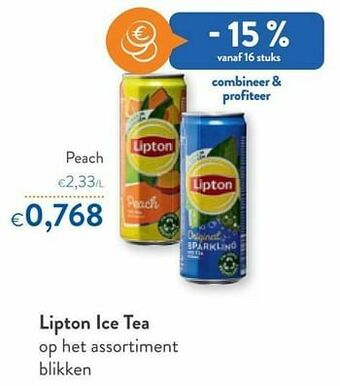 OKay Lipton ice tea peach aanbieding