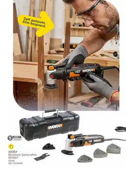 Brico Worx Multitool Sonicrafter WX681 aanbieding