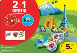 Carrefour Market Kaas kiri en la vache qui rit aanbieding