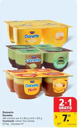 Carrefour Market Desserts Danette aanbieding