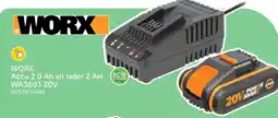 Brico WORX Accu 2.0 Ah en lader 2 AH WA3601 aanbieding