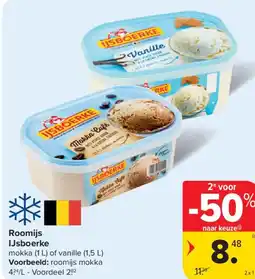 Carrefour Market Roomijs IJsboerke aanbieding