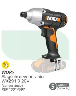 Brico WORX Slagschroevendraaier WX291.9 aanbieding