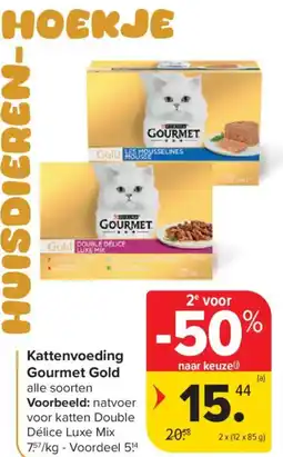 Carrefour Market Kattenvoeding Gourmet Gold aanbieding