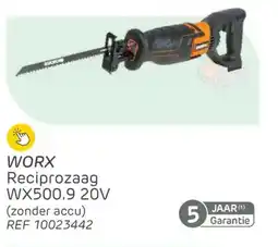 Brico Worx reciprozaag WX500.9 aanbieding
