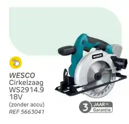 Brico Wesco cirkelzaag WS2914.9 aanbieding